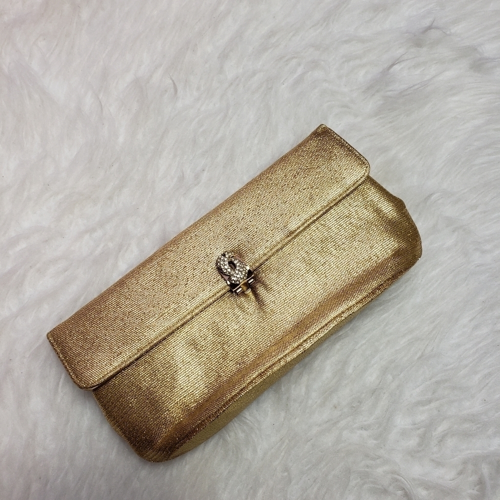 Vintage garay gold clutch